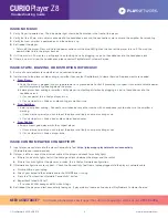 Preview for 2 page of PlayNetwork CURIOPlayer Z8 Troubleshooting Manual