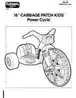 Playskool 16" Cabbage Patch Kids PowerCycle Instructions Manual предпросмотр