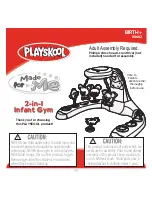 Playskool 2-in-1 Infant Gym 08662 Instruction Manual preview