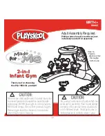 Предварительный просмотр 1 страницы Playskool 2-in-1 Infant Gym 08662 Instruction Manual