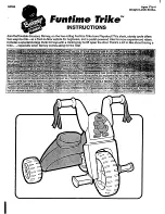 Предварительный просмотр 1 страницы Playskool Barney Funtime Trike Instructions