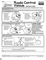 Playskool Barney Radio Control Vehicle Instructions preview