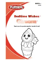 Предварительный просмотр 1 страницы Playskool Bedtime Wishes Gloworm 23393 Instruction Manual