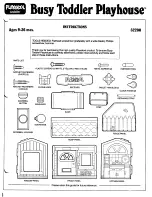 Предварительный просмотр 1 страницы Playskool Busy Toddler Playhouse 52200 Instructions