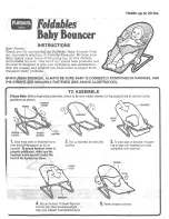 Playskool Foldables Baby Bouncer Instruction Manual preview