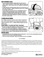 Preview for 4 page of Playskool Magic Screen Learning Desk 6180 Instruction Manual