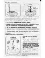 Предварительный просмотр 2 страницы Playskool Music 'n Lights Sit 'n Spin 34660 Instruction Manual