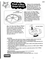 Playskool Peek-a-Boo Shape Sorter 5707 Instruction Sheet preview