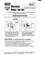 Предварительный просмотр 1 страницы Playskool Power Tool Set Instructions