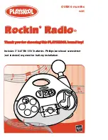 Playskool Rockin' Radio 6095 Instruction Manual preview