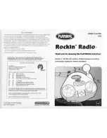 Playskool Rockin' Radio Instruction Manual предпросмотр