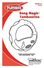 Предварительный просмотр 1 страницы Playskool Song Magic Tambourine 08736 Instruction Manual