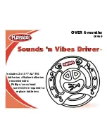 Playskool Sounds 'n Vibes Driver 05949 Instruction Manual preview