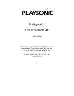 Предварительный просмотр 1 страницы Playsonic PSF105W User Manual