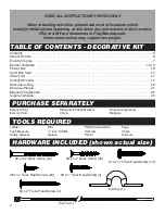 Preview for 2 page of PLAYSTAR PlayAction Decorative Kit Safety Manual & Building Instructions