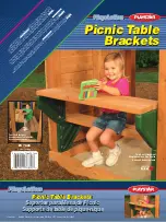 Preview for 1 page of PLAYSTAR PlayAction Picnic Table Brackets Assembly Instructions