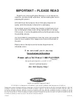 Preview for 72 page of PLAYSTAR VARSITY BRONZE Safety Manual & Assembly Instructions