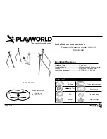 Preview for 1 page of Playworld Systems XX0355 Cruise Line Installation Instructions Manual