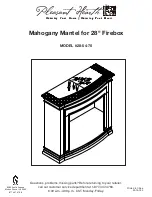 pleasant hearth 28-54-70 Installation Instructions Manual preview