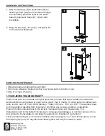 Предварительный просмотр 4 страницы pleasant hearth ASTERIA FA311TL Manual