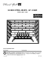 Предварительный просмотр 1 страницы pleasant hearth BG7-246M Manual