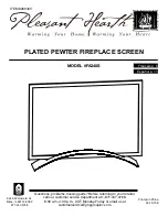 pleasant hearth FA340S User Manual предпросмотр