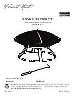 pleasant hearth GRAB 'N GO FIRE PIT OFW222RFN Manual preview