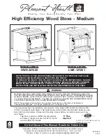 Preview for 1 page of pleasant hearth HWS-227202 Series User Manual