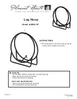 pleasant hearth Log Hoop LS932-HP Quick Start Manual preview