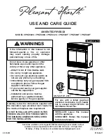 Preview for 1 page of pleasant hearth PHZC32C Use And Care Manual