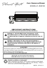 pleasant hearth ZCB100 Instruction Manual предпросмотр