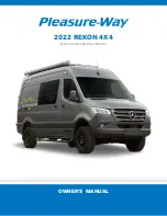 Preview for 1 page of Pleasure-Way 2022 REKON 4X4 Owner'S Manual