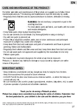 Preview for 27 page of Plebani Strolley 108 Assembly And Use Instructions