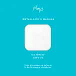 Plejd GWY-01 Installation Manual предпросмотр