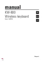 Preview for 1 page of Plexgear KW-800 Manual