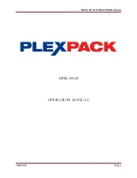 Предварительный просмотр 10 страницы PLEXPACK MPS6100-M Operation Manual