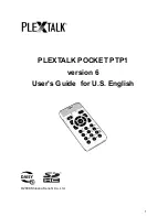 Plextalk POCKET PTP1 User Manual preview
