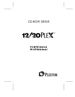 Предварительный просмотр 3 страницы Plextor 12-20A Operation Manual