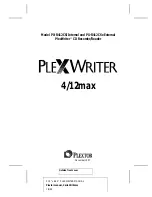 Plextor 412-1 User Manual preview