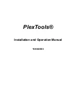 Preview for 1 page of Plextor PLEXTOOL Installation And Operation Manual