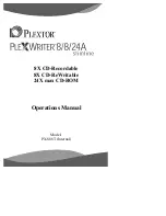 Plextor PlexWriter 8/8/24A Slimline Operation Manual preview