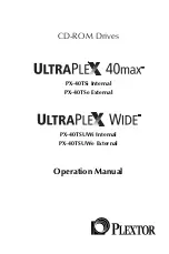 Предварительный просмотр 3 страницы Plextor PX-40TSe Operation Manual