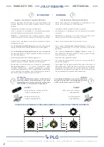 Предварительный просмотр 2 страницы PLG JOLLY SQUARE User Manual