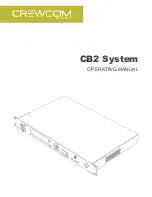 Pliant CREWCOM CB2 Operating Manual предпросмотр