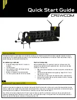 Pliant CREWCOM Quick Start Manual preview