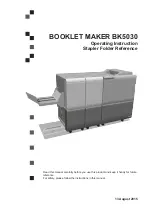 Plockmatic BK5030 Operating Instruction preview