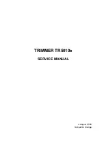 Plockmatic TR5010e Service Manual preview