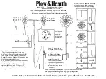 Preview for 1 page of Plow & Hearth 53563 Use And Care Instructions