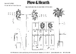 Plow & Hearth Peacock Spinner Assembly Instructions preview