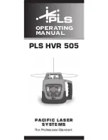 Предварительный просмотр 1 страницы PLS HVR 505 Operating Manual